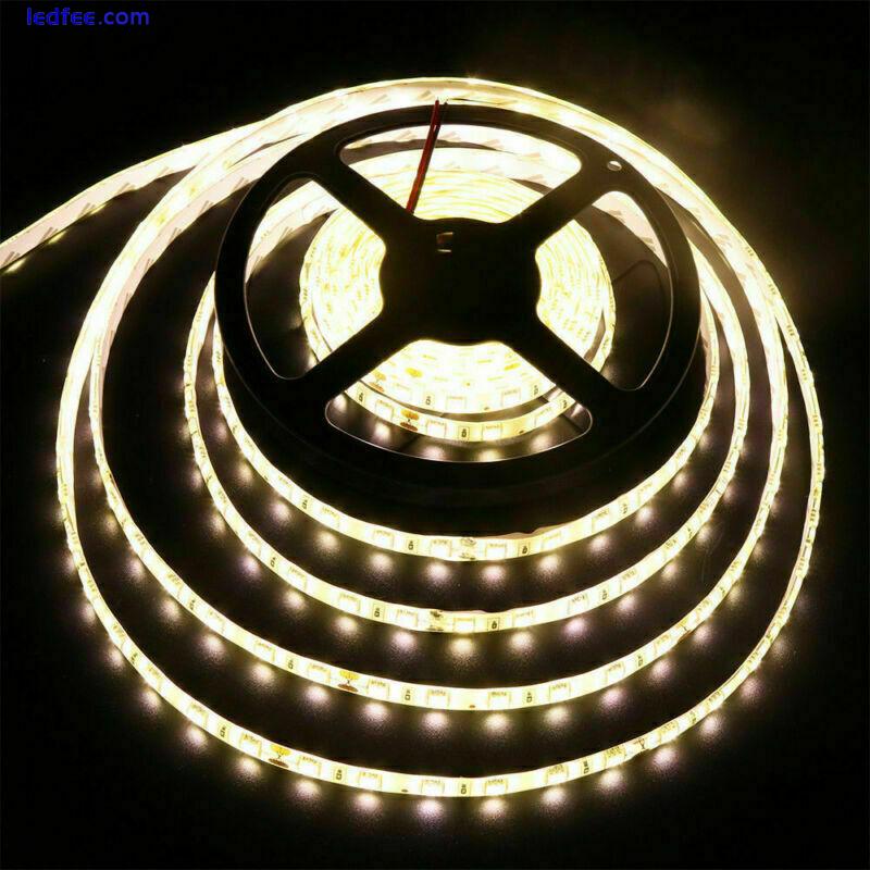 5V USB LED Strip Light White TV Backlight Lamp Self Adhesive Flexible Tape Wire 3 