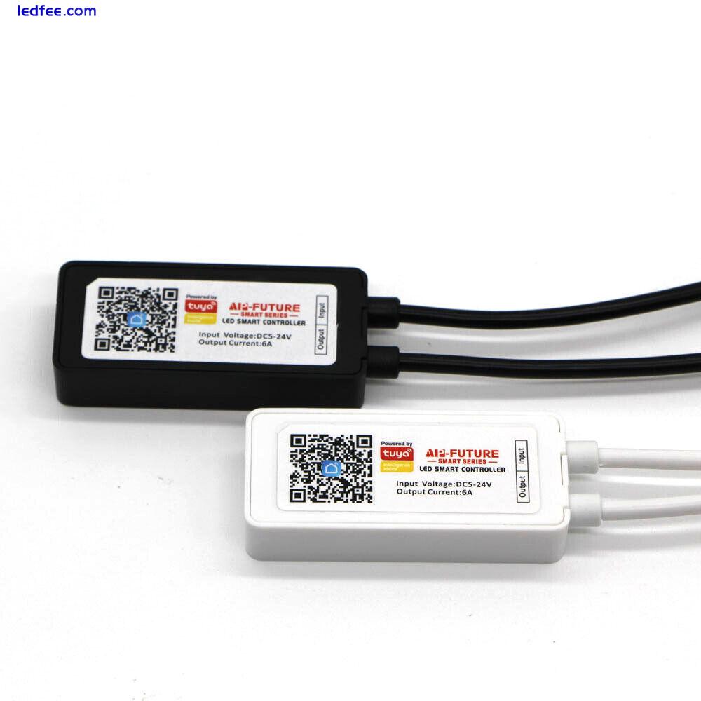 TUYA USB/DC WIFI Smart Life Wireless Controller RGB LED Strip For Alexa Google 1 
