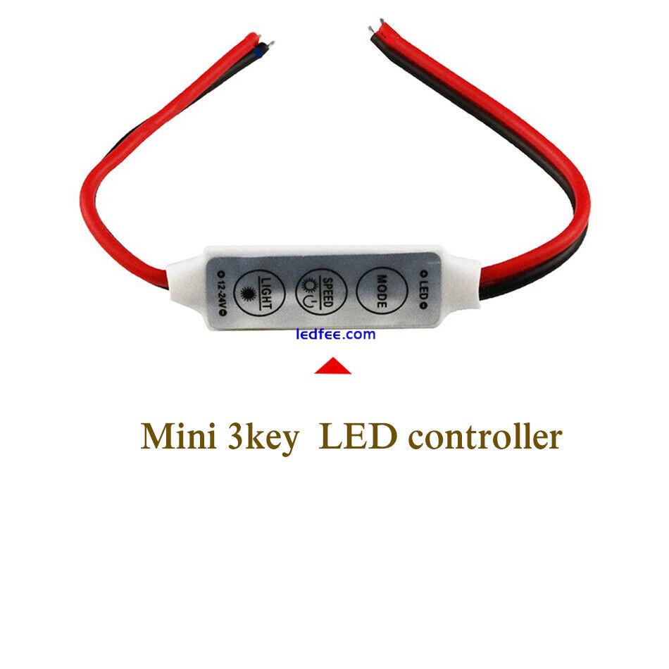 RF Remote / Dimmer Controller For 5050 3528 DC12V Single Color LED Strip Lights 1 