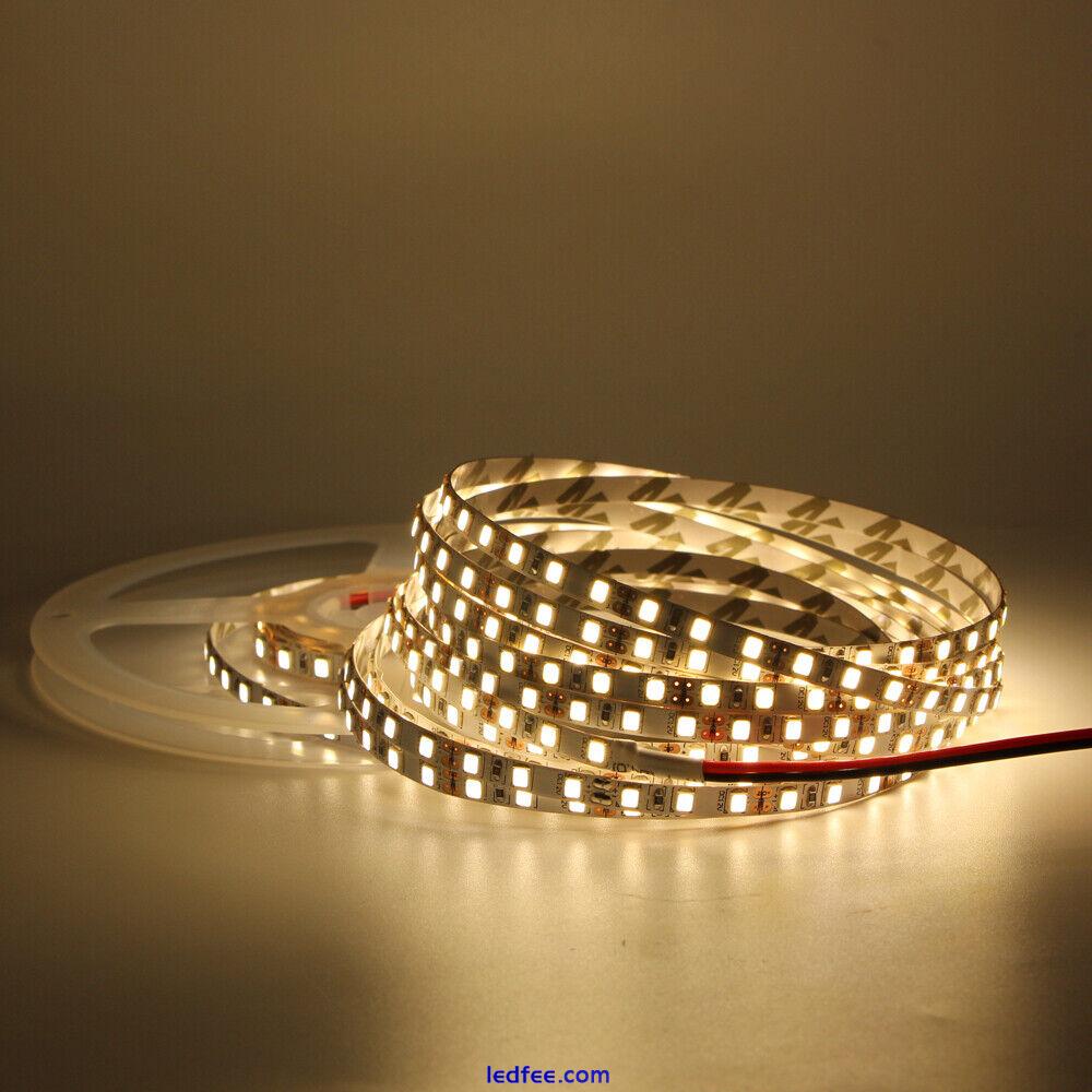 5m 600 led Flexible Strip Light 5mm Narrow Width 12V LED tape lamp 2835 120led/m 4 