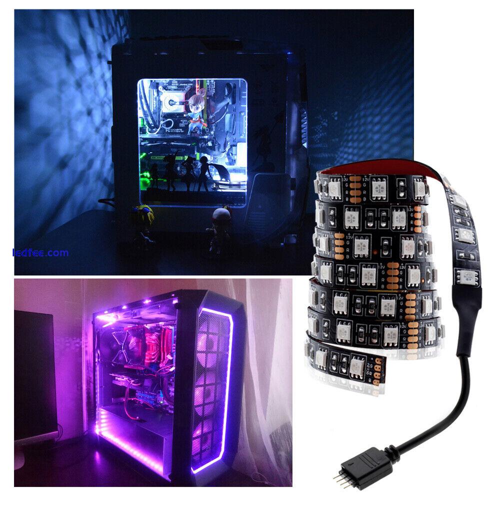 RGB LED Strip Light PC Sata Case RF Remote for PC Case Gamer DIY Aura Sync 12V 0 