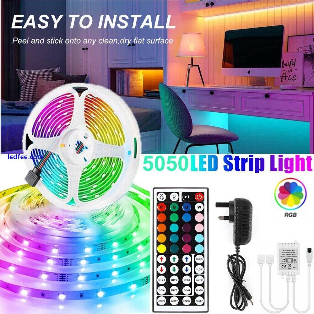 30M 20M 15M LED Strip Lights RGB Colour Changing Tape Bluetooth Cabinet Lighting 0 