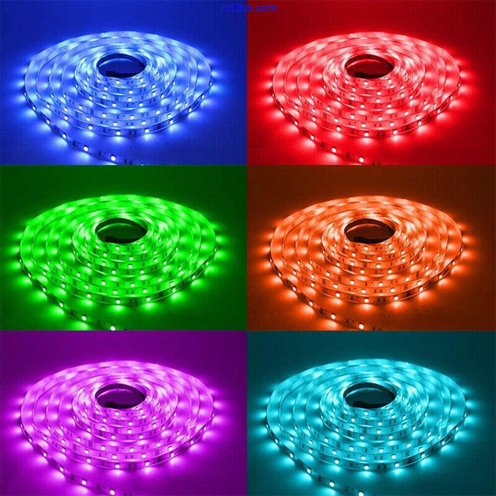 LED Strip Lights 5-20M 5050 RGB Colour Change Tape Cabinet TV Lighting UK Plug 5 