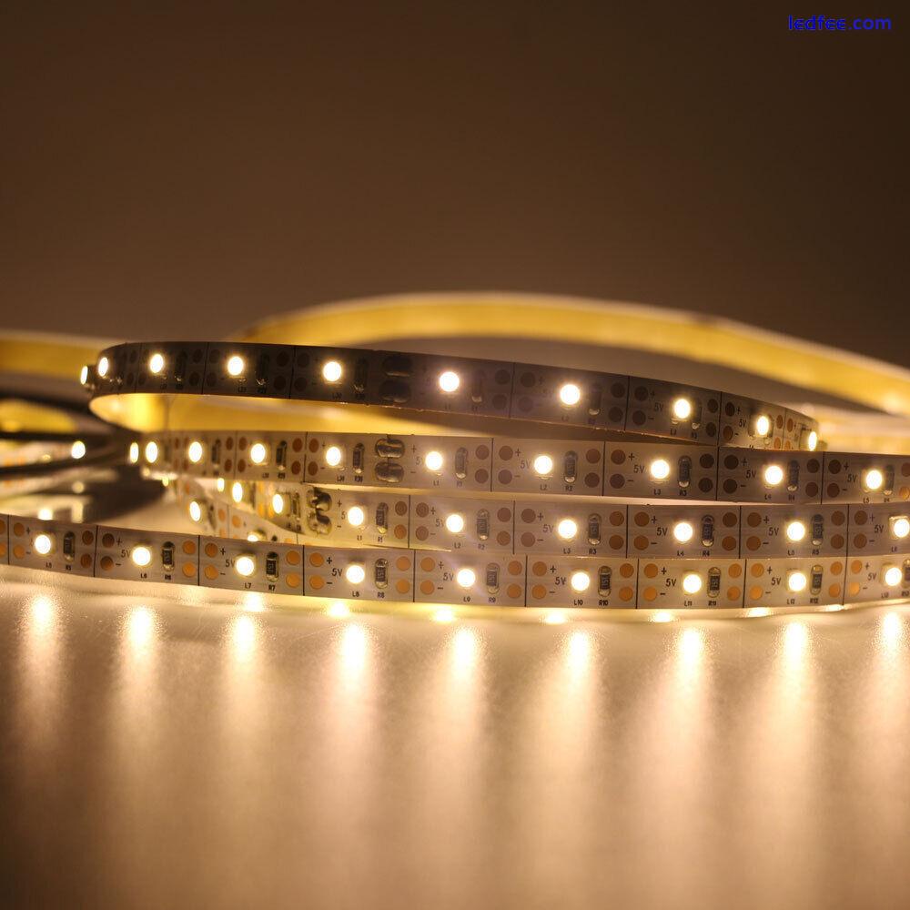 1-5M USB LED Strip Lights 5050 SMD Tape Cabinet Kitchen TV Lighting Warm/White 1 