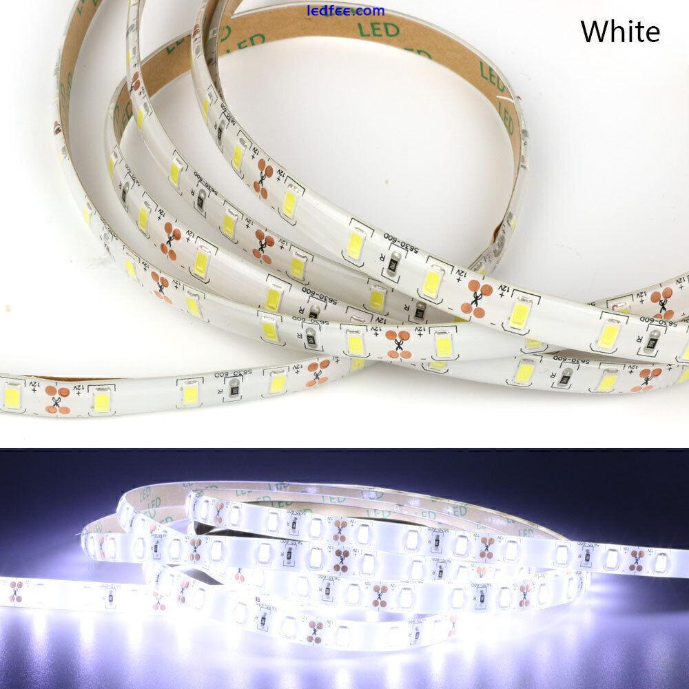 12V 1-5M LED Strip Waterproof Lights Flexible Tape Self Adhesive Band Lighting 0 
