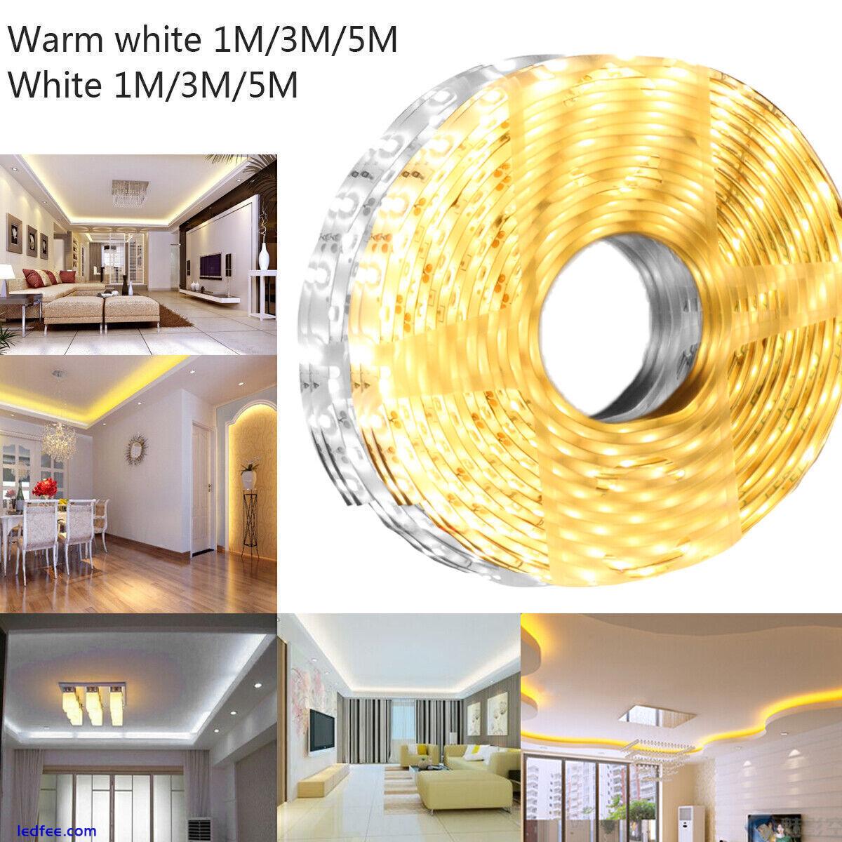 12V 1-5M LED Strip Waterproof Lights Flexible Tape Self Adhesive Band Lighting 4 