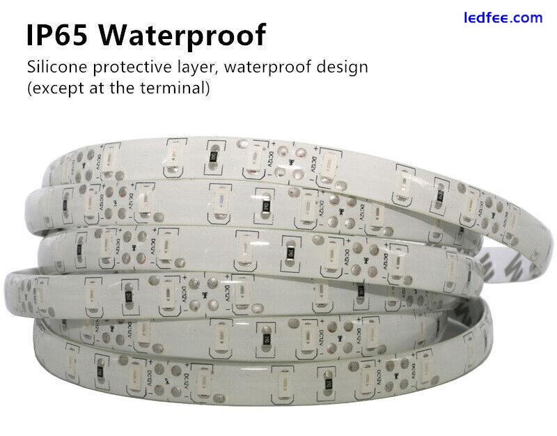 12V 1-5M LED Strip Waterproof Lights Flexible Tape Self Adhesive Band Lighting 5 