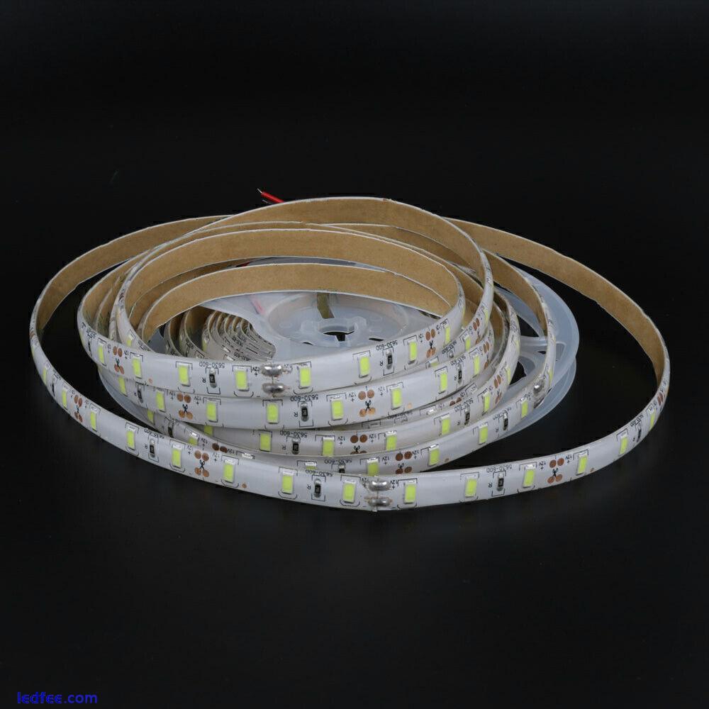 12V 1-5M LED Strip Waterproof Lights Flexible Tape Self Adhesive Band Lighting 3 