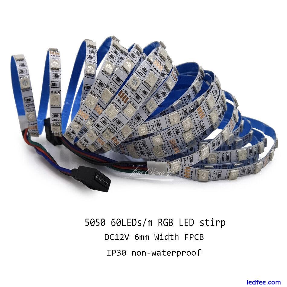 5050 300LEDs RGB led strip 6mm width DC12V Flexible Strip Light 5m/1rolls 2 