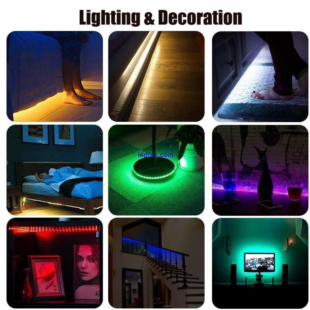 USB LED RGB Strip Light 5050 60SMD Colour Changing Controller 1-5M TV Clearance  3 