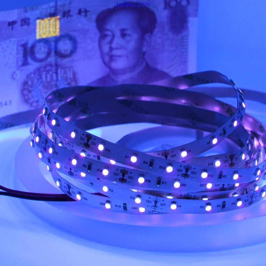 5m UV LED Strip Light Waterproof 3528 SMD 60led/m Blacklight DC 12v tape lamp 2 