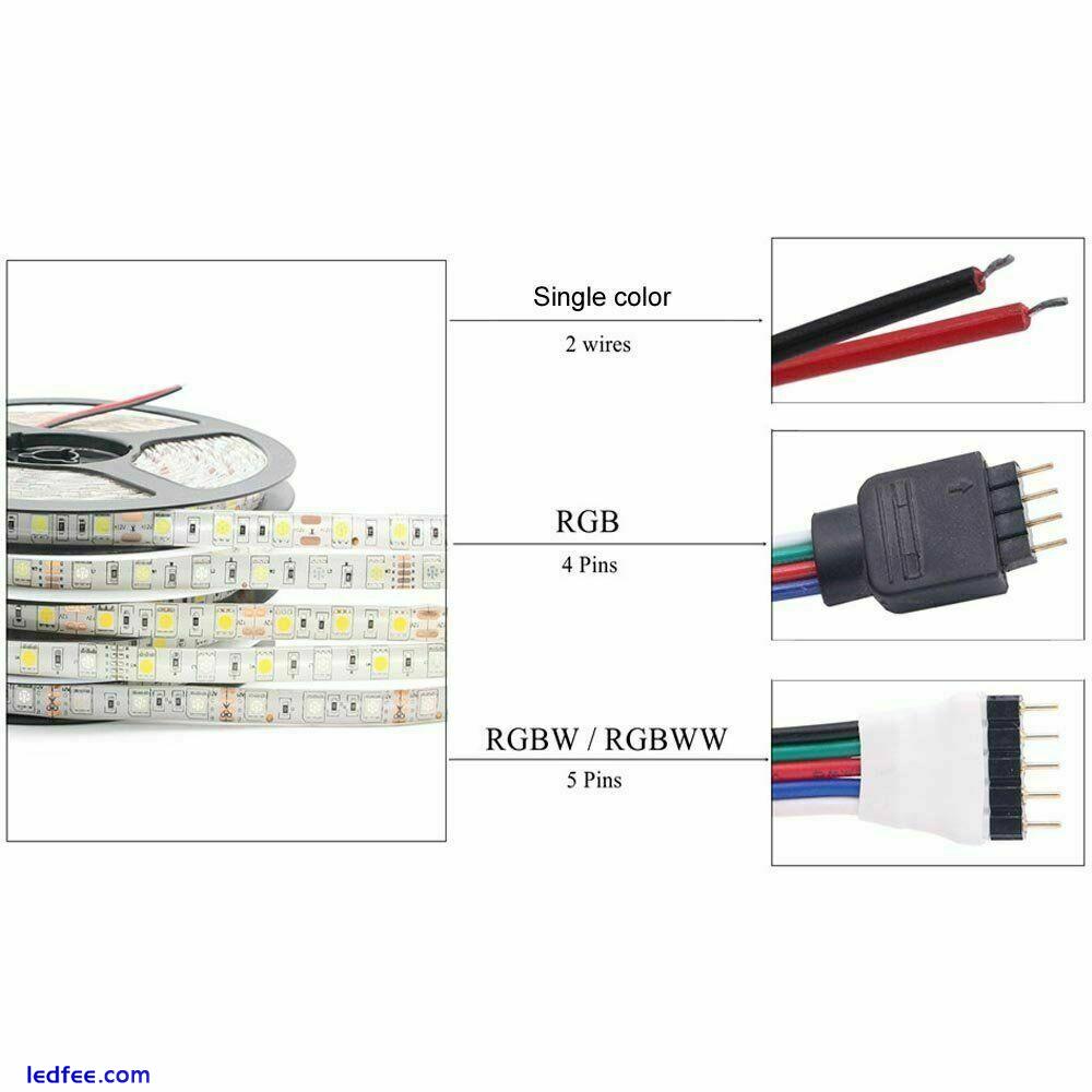 LED Strip 5M 5050 300LED RGB RGBW RGBWW Waterproof LED String Flexible Light 12V 5 