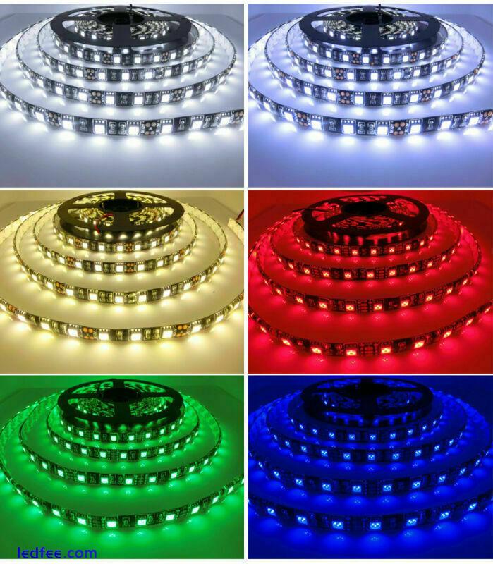 1-5m Waterproof Car Light Flexible strip Light Black PCB 5050 SMD Lamp tape 12V 3 