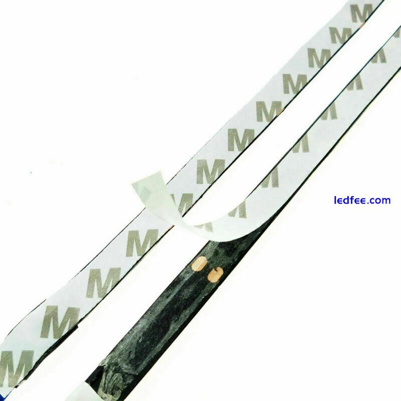 1-5m Waterproof Car Light Flexible strip Light Black PCB 5050 SMD Lamp tape 12V 1 