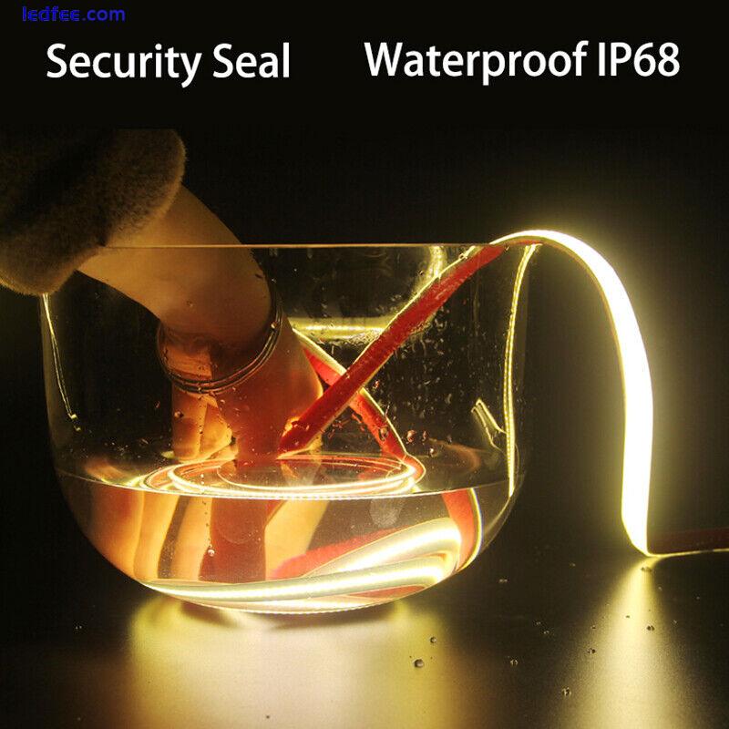 Waterproof 16.4ft COB Led Strip IP68 Flex Strip Lights Room Floor LED Lighting 1 