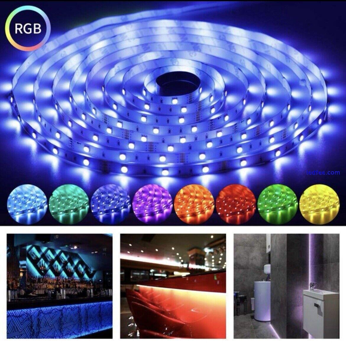 15m RGB LED Strip Lights Remote Control Colour Changing 0 