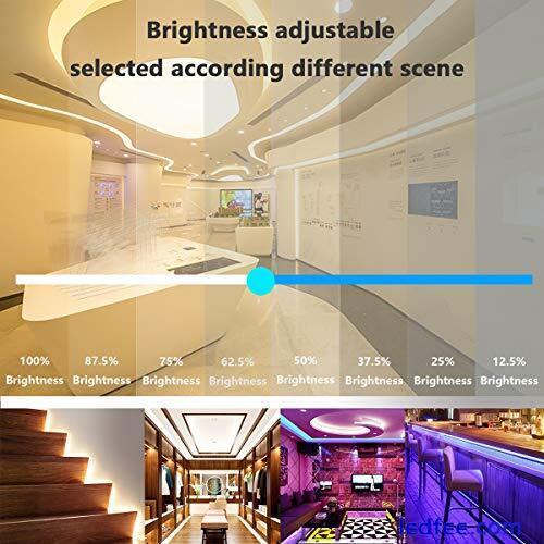 LATKRUU LED Strip Lights with Remote, 20M LED Lights Bluetooth RGB Lights LED 3 