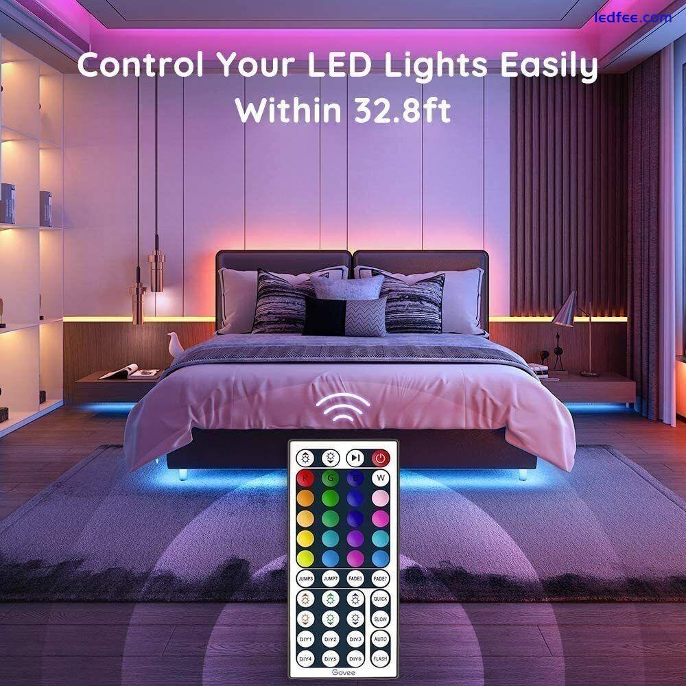 32.8 Feet LED Strip Light RGB Waterproof SMD 44 Key Remote 12V DC Power Kit 5050 4 