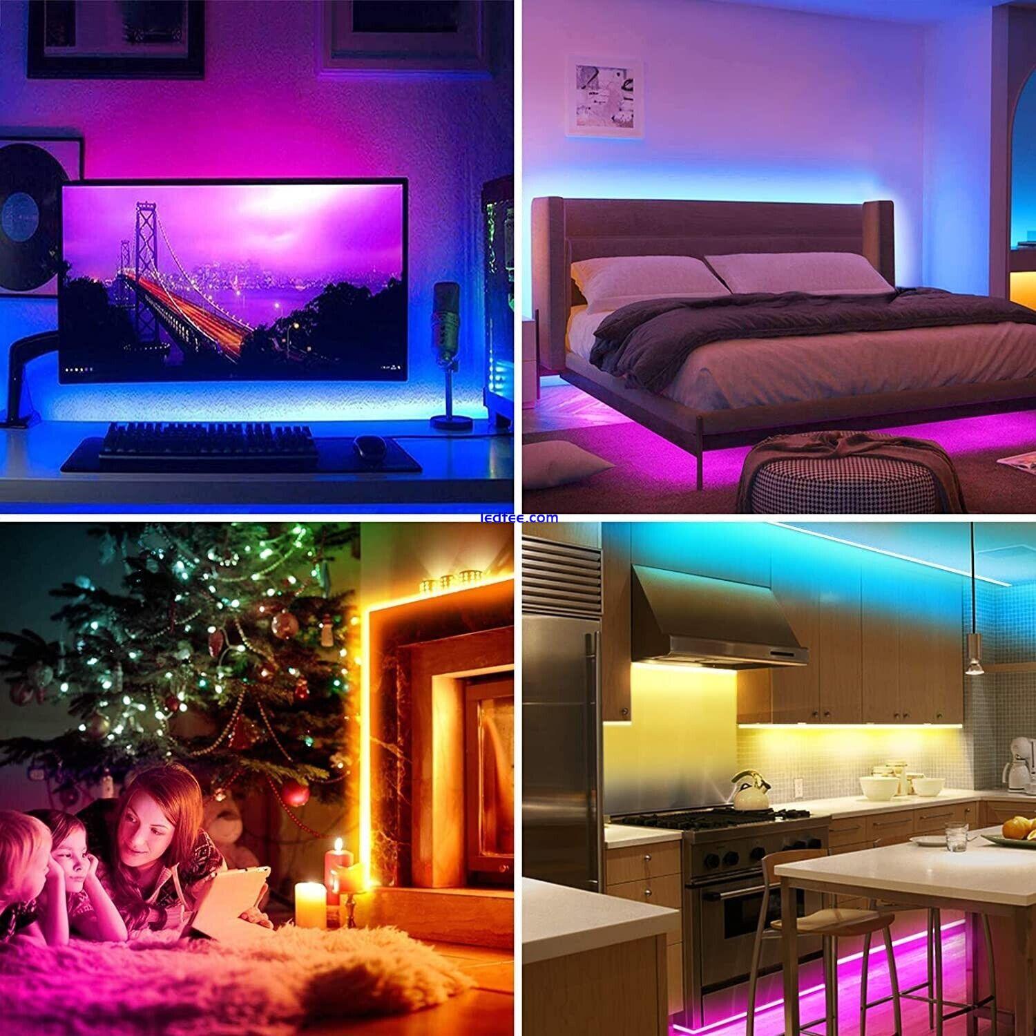 LED Strip Lights Colour Changing for Bedroom, Living Room with remote and USB 2 