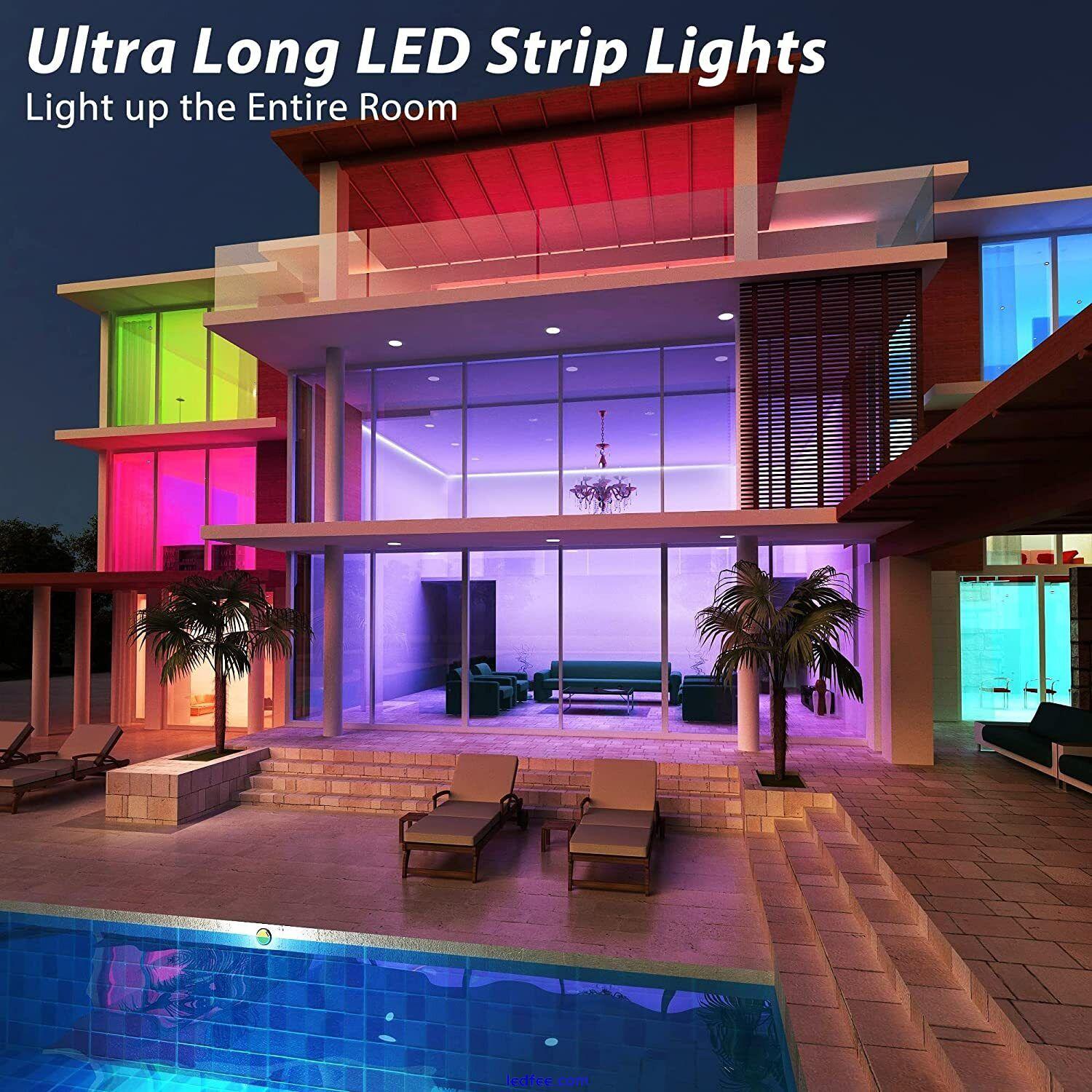 USB LED Strip Lights 1-5M RGB Colour Changing Tape Cabinet Kitchen TV Lighting 3 