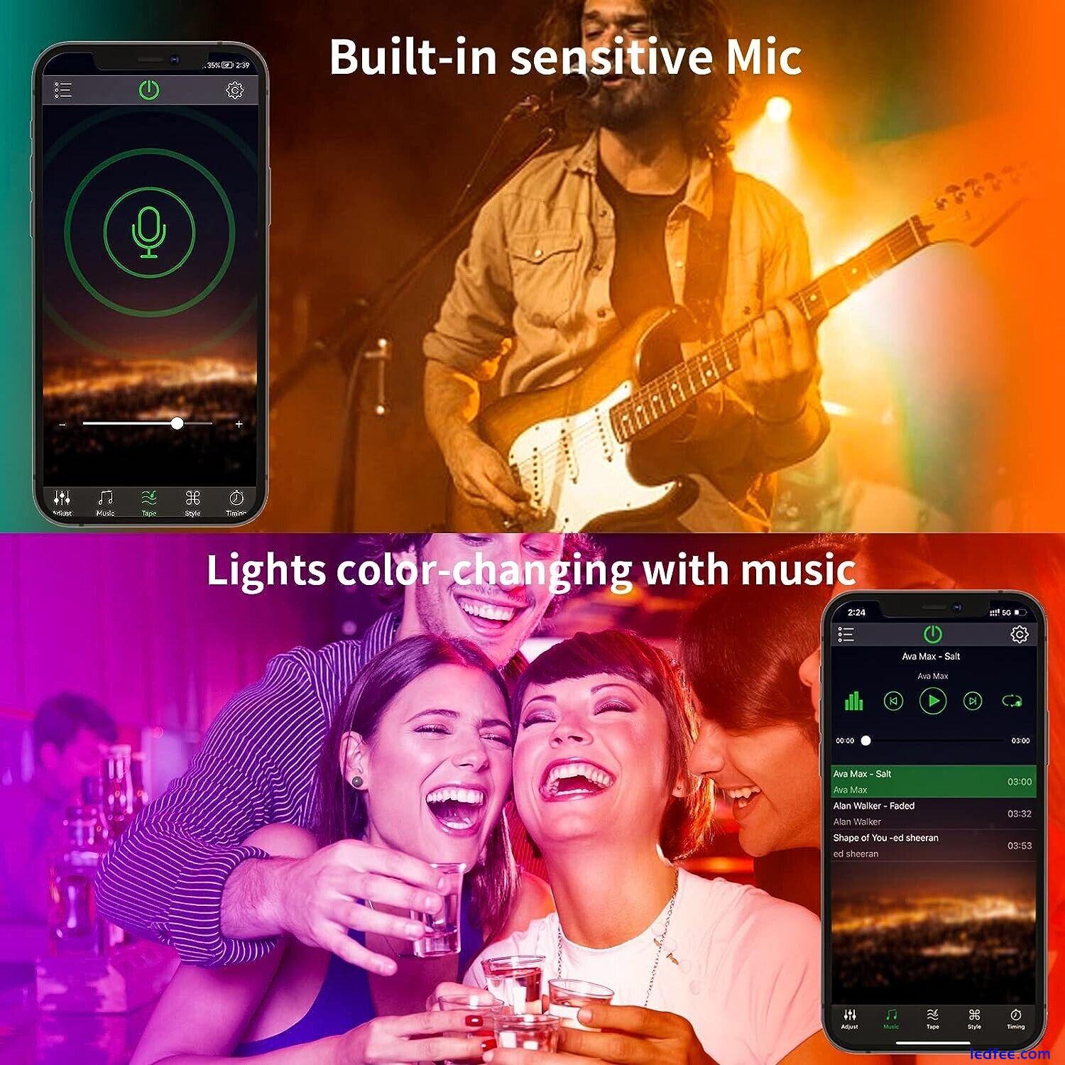 30m KSIPZE RGB LED Strip Lights Music Sync Colour Changing Smart App Control A++ 0 