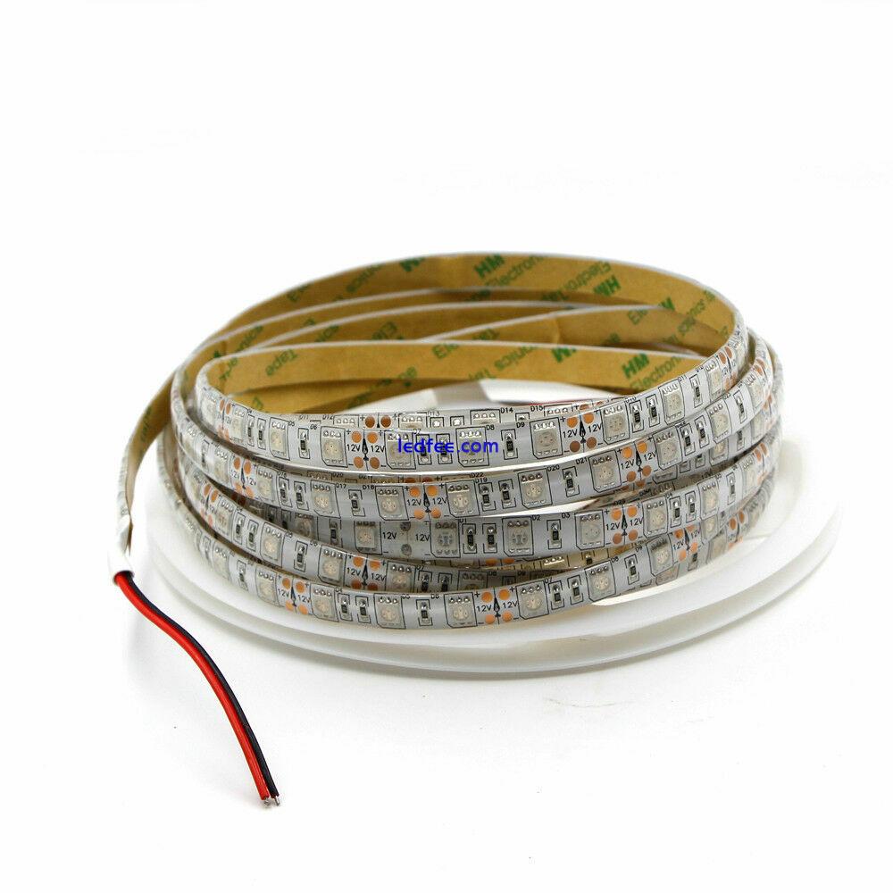 DC12V Orange no amber LED Strip light 5050 3528 Flexible DRL car marker tape lot 4 