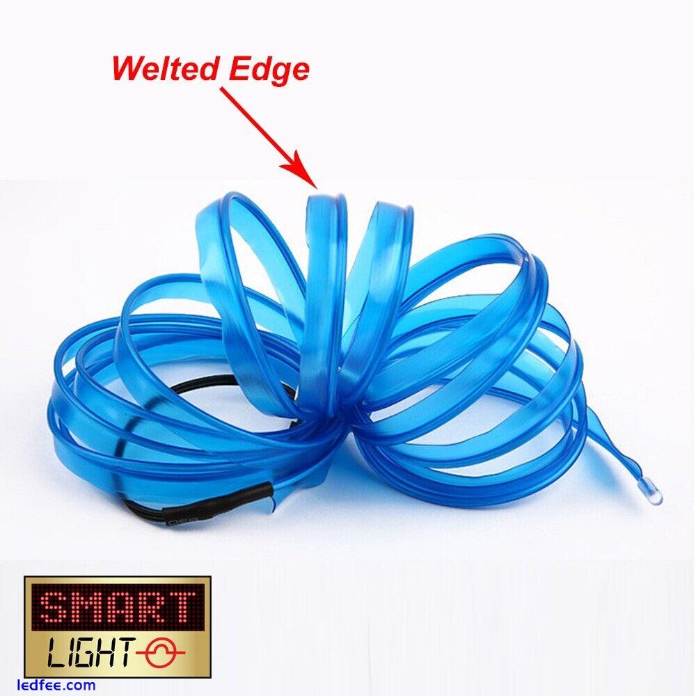 2.3mm EL Wire Neon Glow LED Strip/String/Light Cosplay Halloween Party Costume 0 