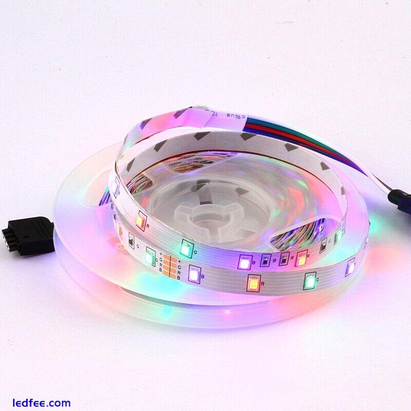 5-20M LED Strip RGB Light Colour Changing 12V Tape Cabinet Kitchen Light UK Plug 3 