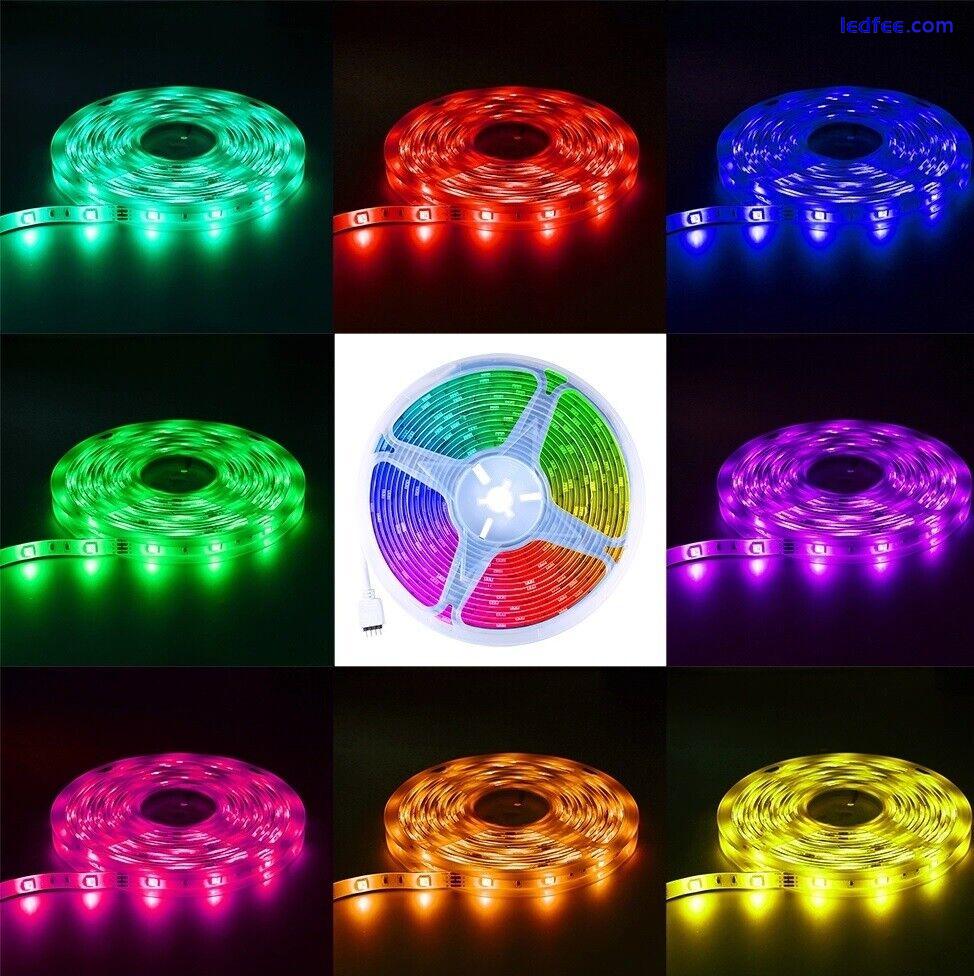 LED Strip Lights RGB 5050 Color Changing Light Tape Cabinet TV Bluetooth WIFI UK 3 