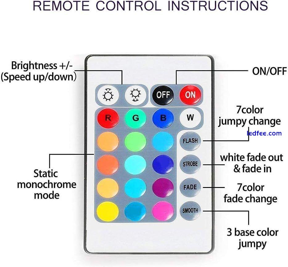 1- 5m USB LED Strip Lights RGB 5050 Colour Changing Cabinet Kitchen TV Lighting 1 