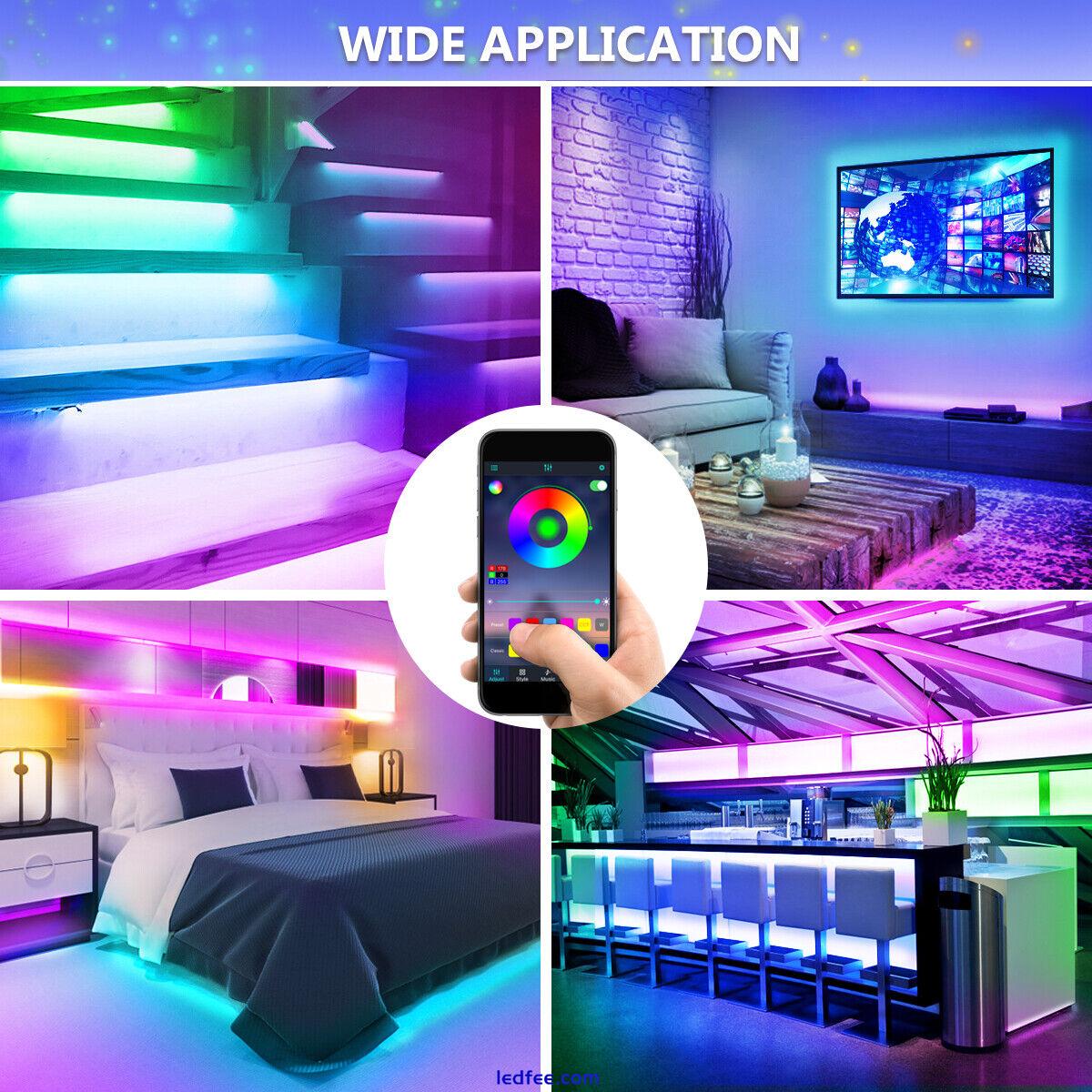 2 x 5Meter LED Strip Lights RGB5050 Colour Changing Kitchen Cabinet LED Lighting 3 