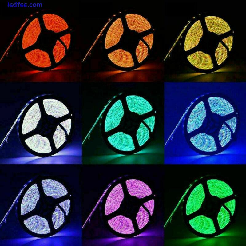 USB TV Backlight LED Strip Lights 5050 RGB Lighting 1-5m Strips Remote Control  5 