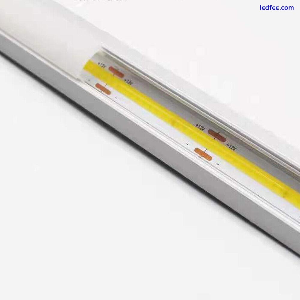 COB Flexible 528leds/m Neon High Density LED Strip Cabinet DIY Light DC 12V 24V 5 