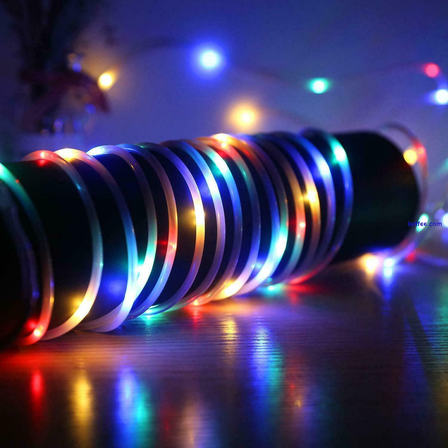 20M 200 LED Rope Strip Fairy Lights Tube String Waterproof Garden Outdoor Decor 5 