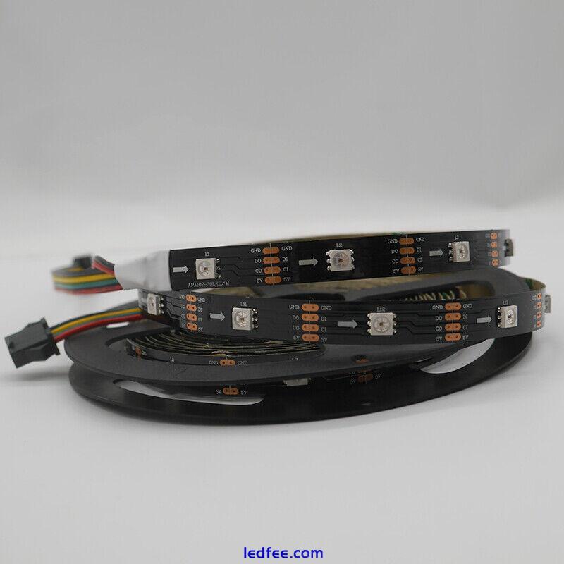 DC 5V APA102 DATA and CLOCK seperately Smart Led pixels strip 30/60/144 Leds/m 4 