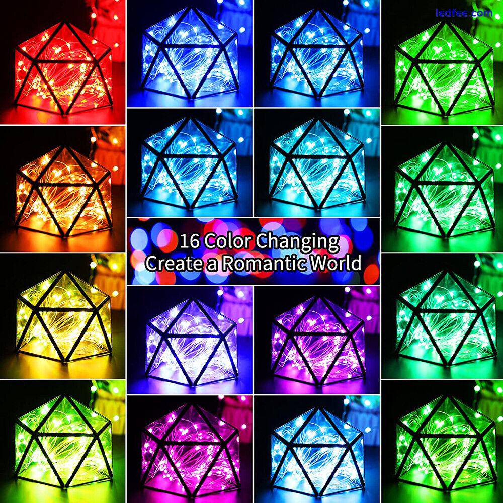 16 color 10M Copper Wire LED String Fairy Light Strip Waterproof W/ Remote timer 5 