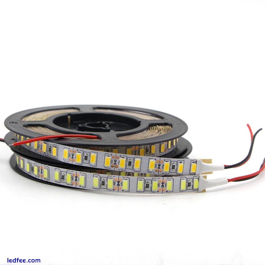 DC12V 1M-5M 5630 waterproof 600 LED Light Strip Flexible Ribbon 3M Tape lamp lot 2 