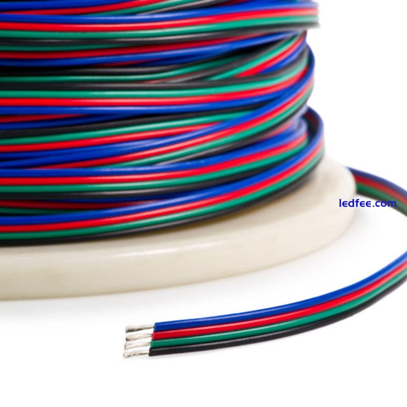 1-100M Extension Wire Cable Cord for ws2812b ws2812 RGB CCT RGBW Led Strip Light 0 