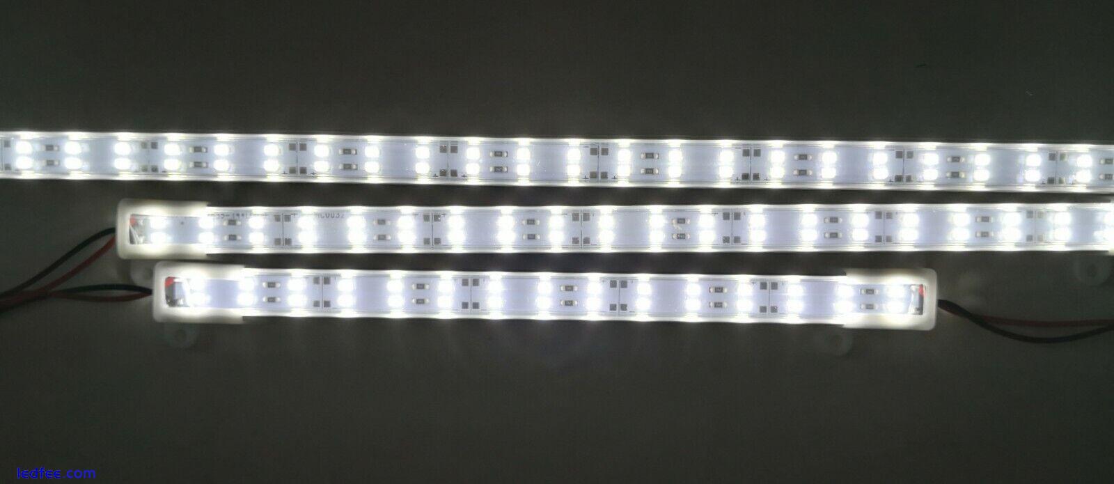 Connectable Twin Row 72SMD  LED Rigid Strip Bar 12V Car Van Caravan Boat Home 2 