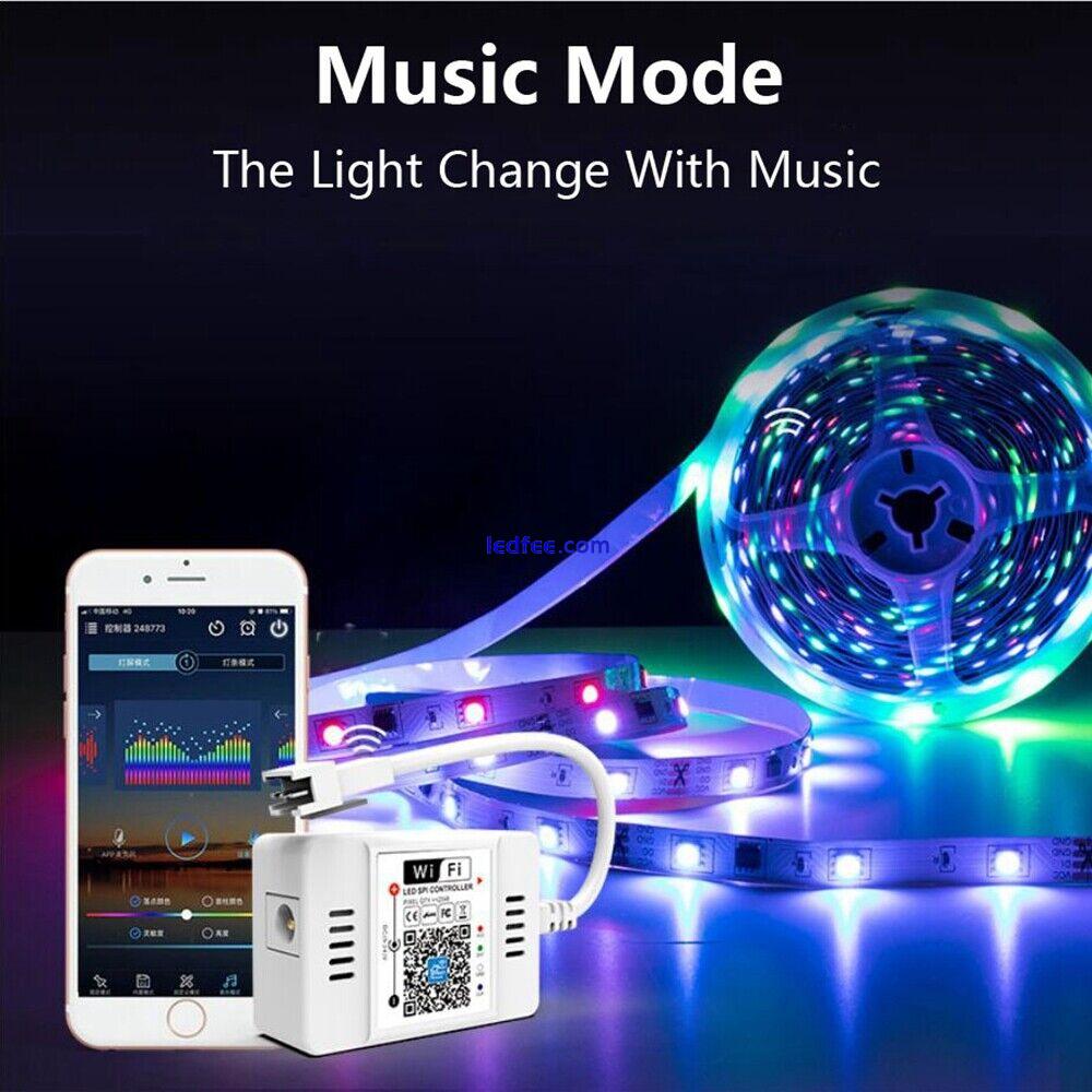 Magic Home WiFi Alexa Google  WS2811-2812 RGBIC LEDStrip App Control 12V-24V 2 