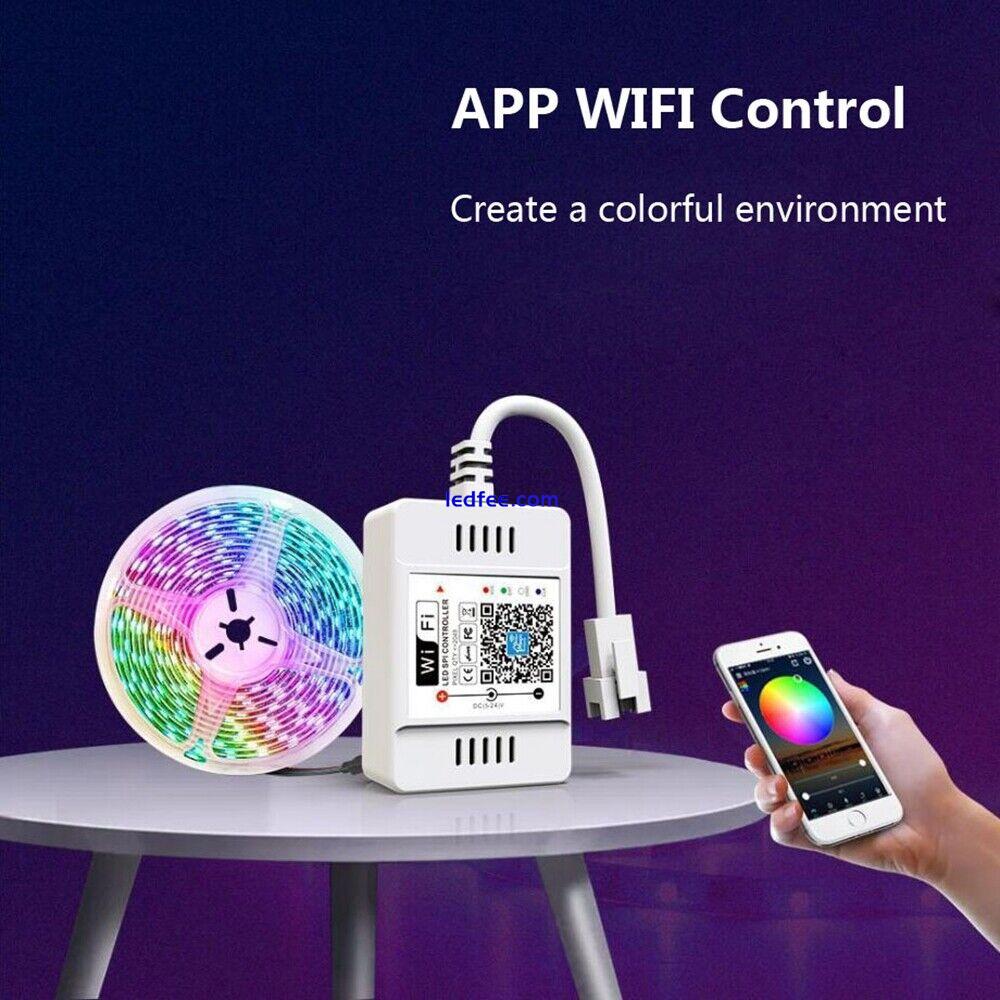 Magic Home WiFi Alexa Google  WS2811-2812 RGBIC LEDStrip App Control 12V-24V 5 