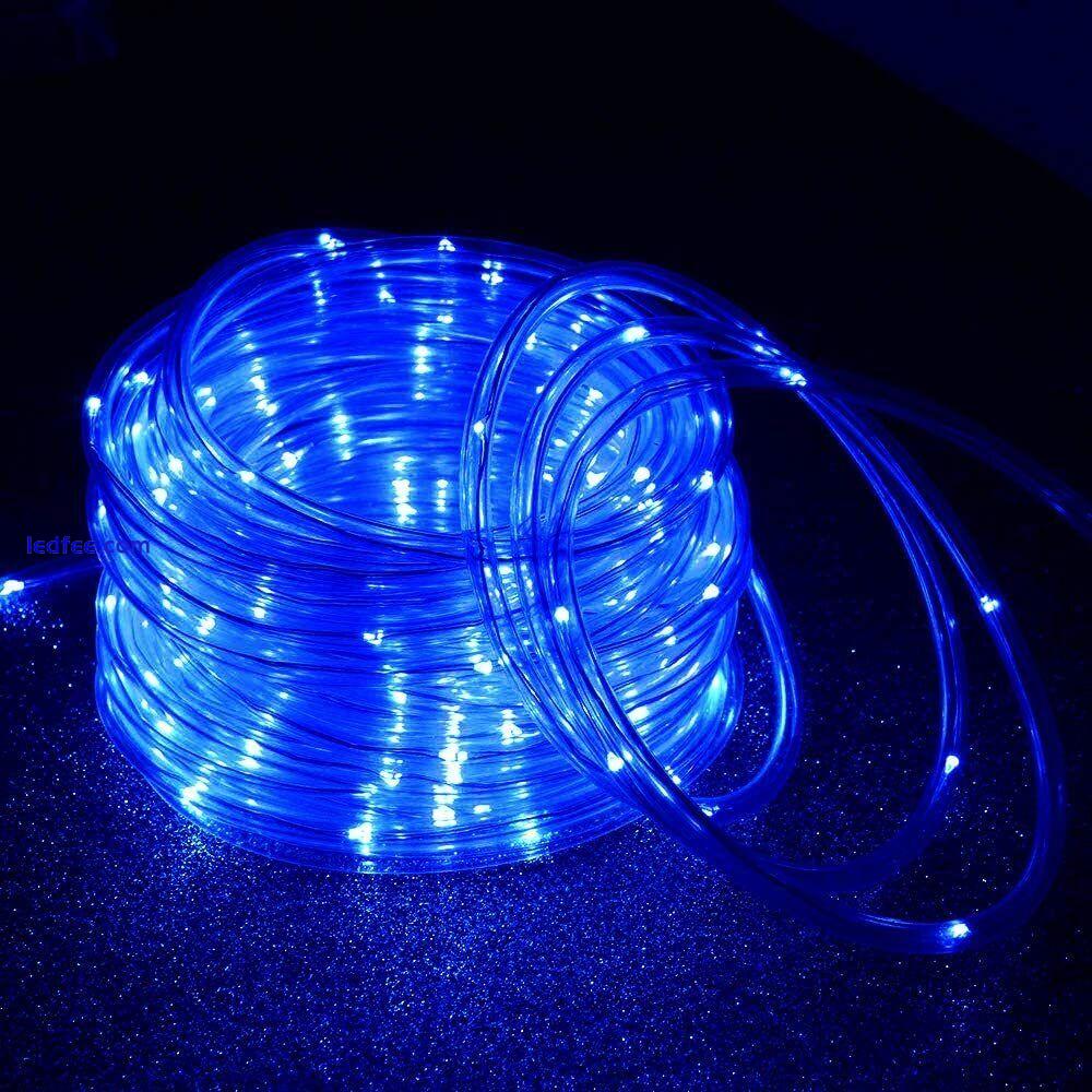 Led Solar Rope String Fairy Lights Strip Waterproof Outdoor Garden Patio Decor 4 