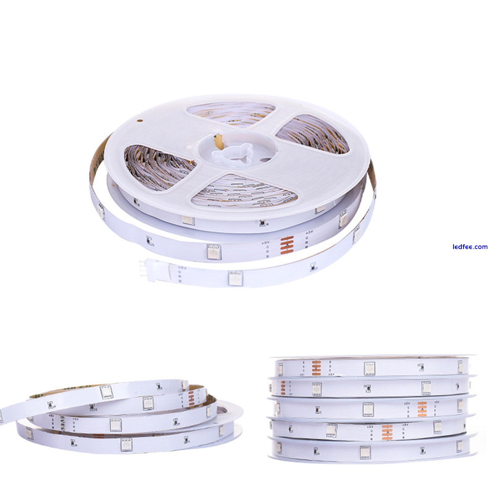 5M LED Strip Lights RGB 5050 Color Changing Tape TV Cabinet Kitchen Docoration 1 