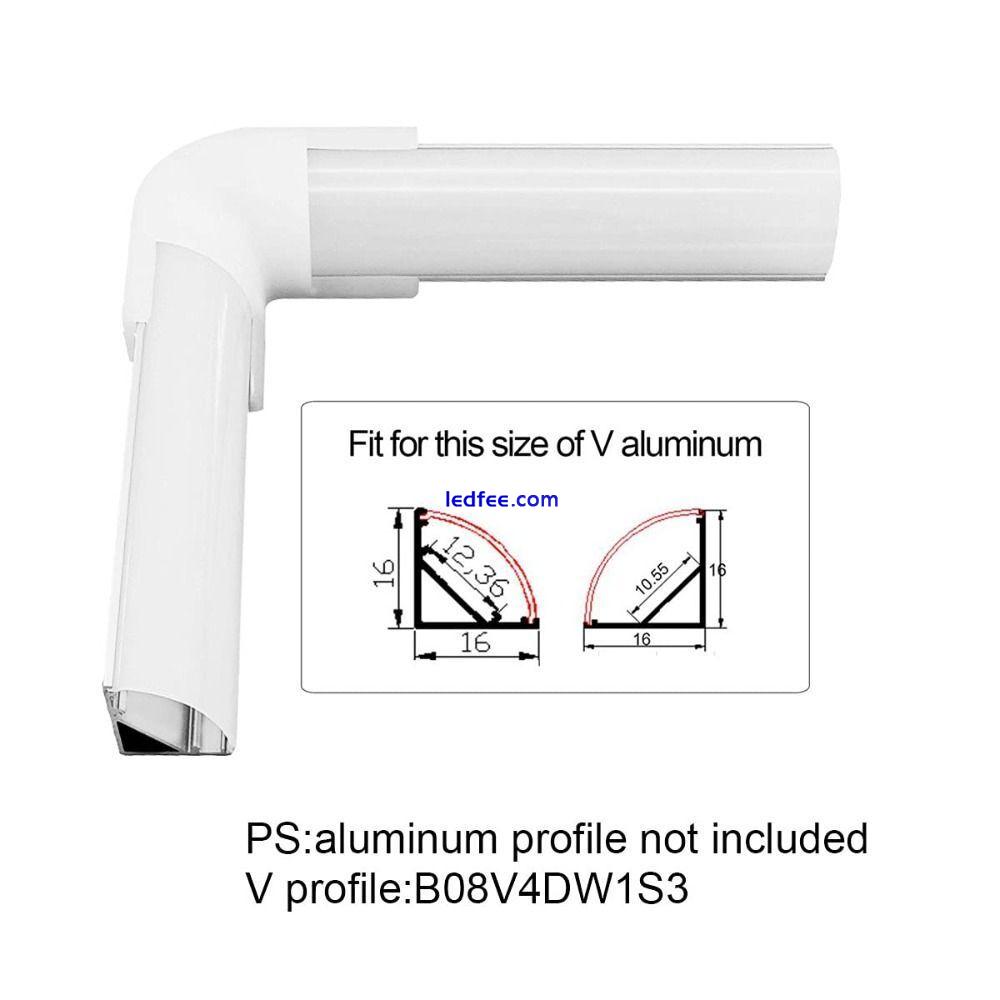 White Led Aluminum Channel Corner Kit  Led Strip Lights 5 