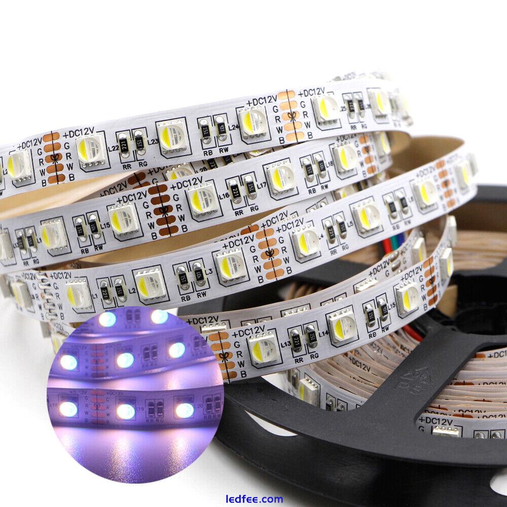 RGBW RGBWW 4in1 5050 Led Flexible Tape Strip Light 12V 24V 60leds 96Led/m 0.5-5m 3 