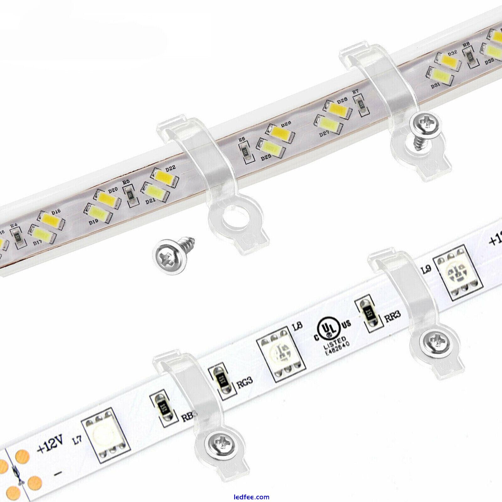 10-100Pcs LED Strip Mounting Bracket for 10mm Wide 3528/5050/5630 Light Strip 0 