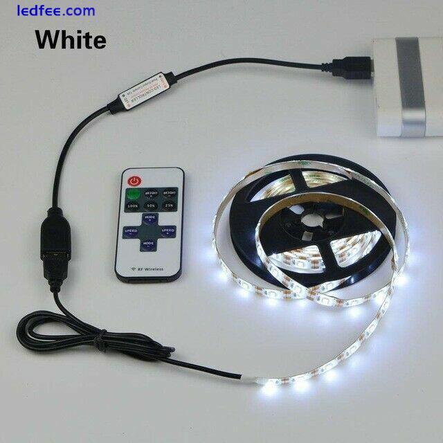 DC5V Dimmable LED Strip SMD 2835 Waterproof Flexible TV+11key usb controlle 1-5m 4 