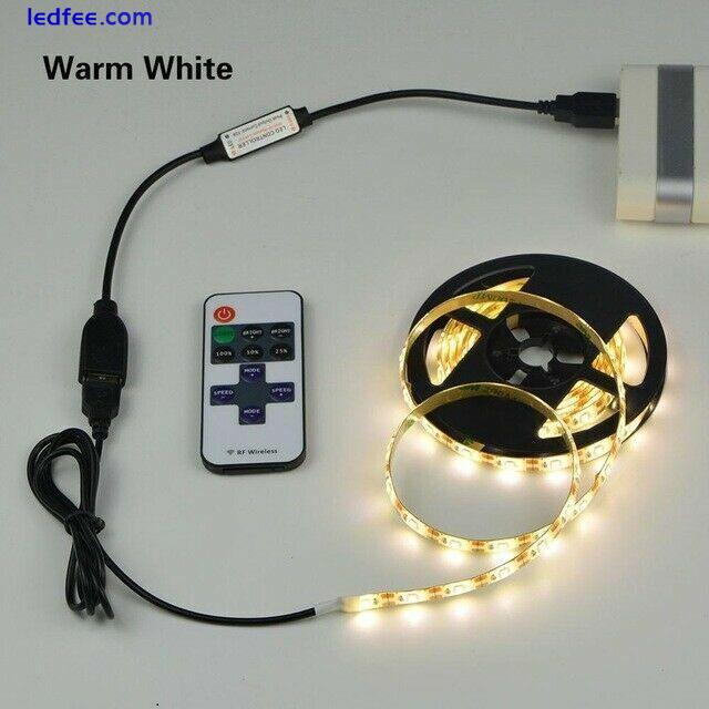 DC5V Dimmable LED Strip SMD 2835 Waterproof Flexible TV+11key usb controlle 1-5m 3 