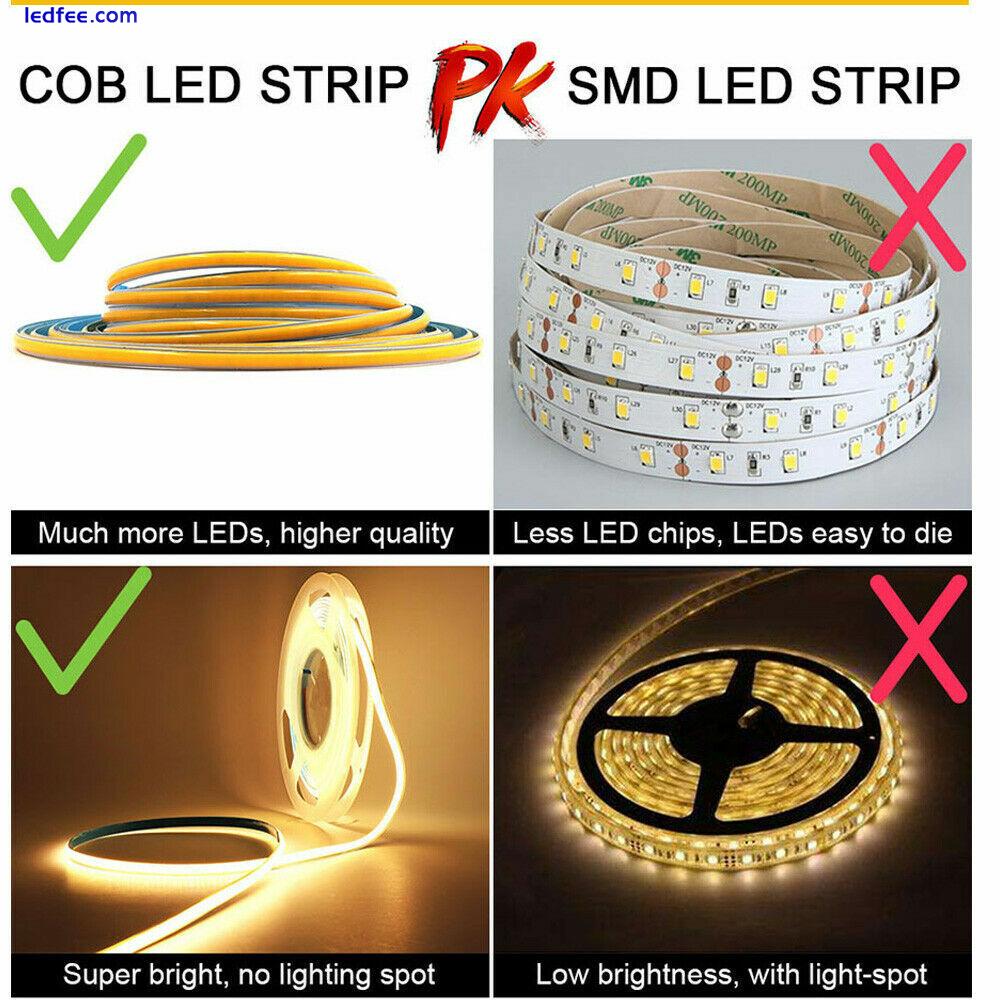 5mm Narrow PCB Premium Flexible DIY COB LED Strip light High Density Cabinet  3 