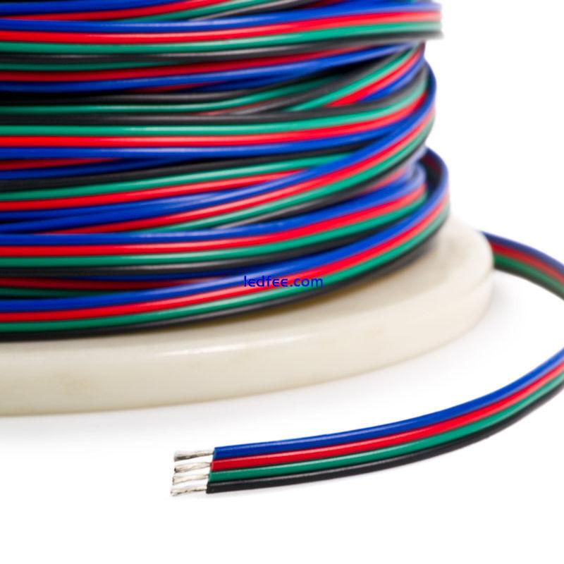 22AWG Extension Wire Cable Cord for ws2812b ws2812 RGB CCT RGBW Led Strip Light 0 